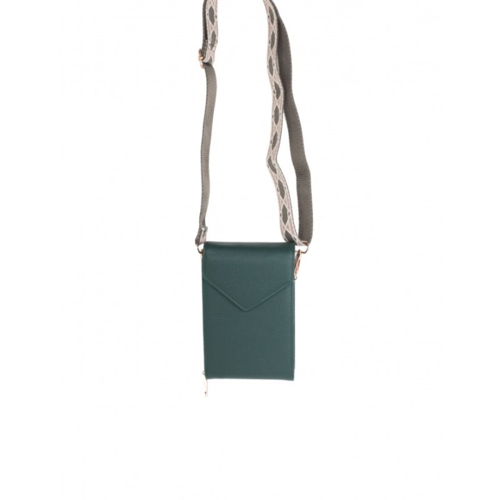 Minibolso Verde Bandolera Estampada
