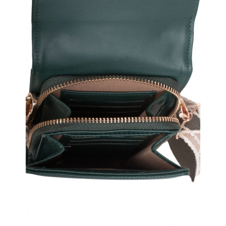 Minibolso Verde Bandolera Estampada