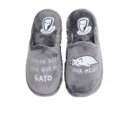 Zapatillas Casa Frase Gato SE ME RiEN LOS PIES
