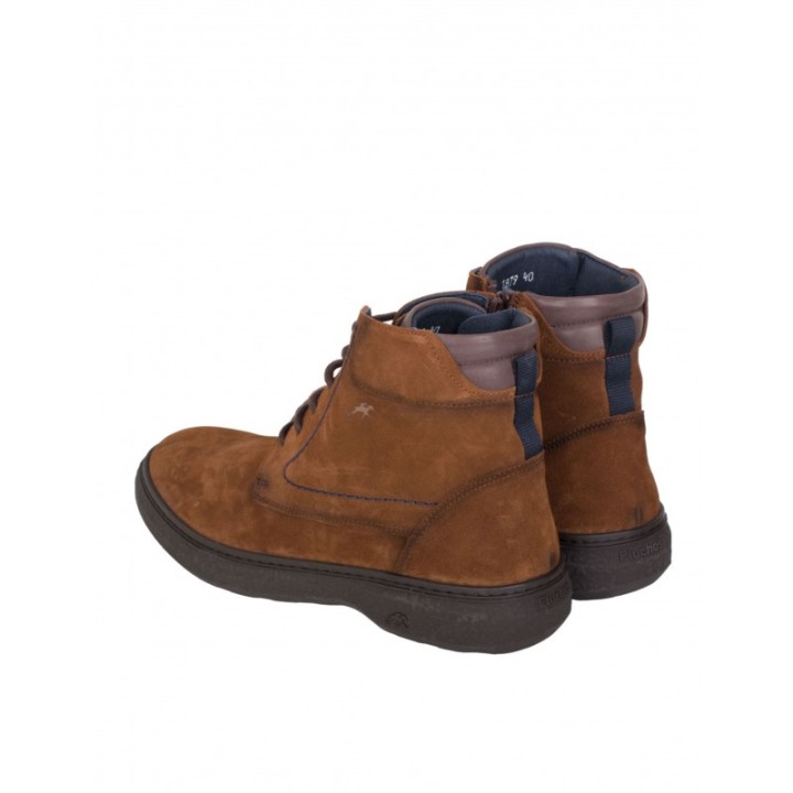 Botines Casual Cordones Marrones FLUCHOS