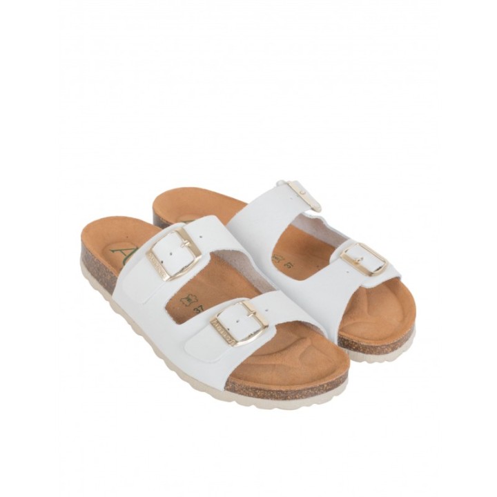 Sandalias Bio Hebillas Blancas AUTENTI