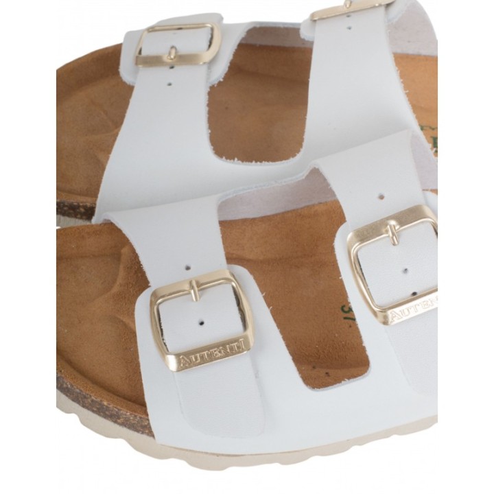 Sandalias Bio Hebillas Blancas AUTENTI