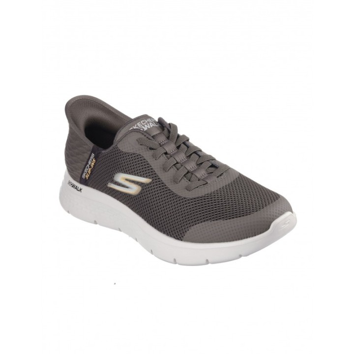 Zapatillas SKECHERS Slip Ins Go Walk Flex Hands Up Marrones
