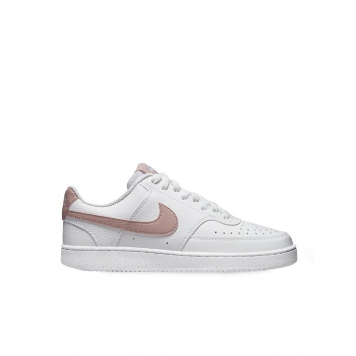 Zapatillas NIKE Court Vision Low Next Nature Blancas Logo Rosa