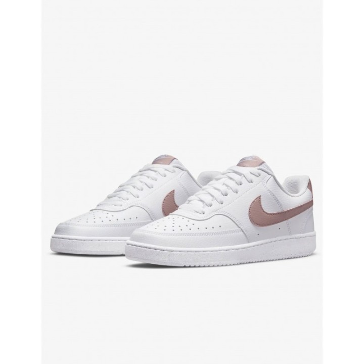 Zapatillas NIKE Court Vision Low Next Nature Blancas Logo Rosa