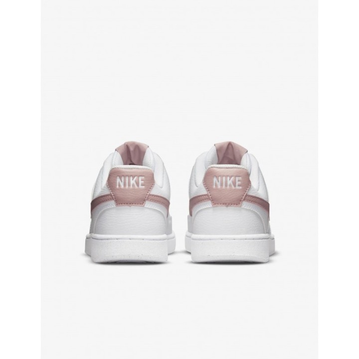 Zapatillas NIKE Court Vision Low Next Nature Blancas Logo Rosa