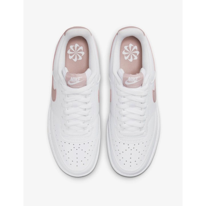 Zapatillas NIKE Court Vision Low Next Nature Blancas Logo Rosa