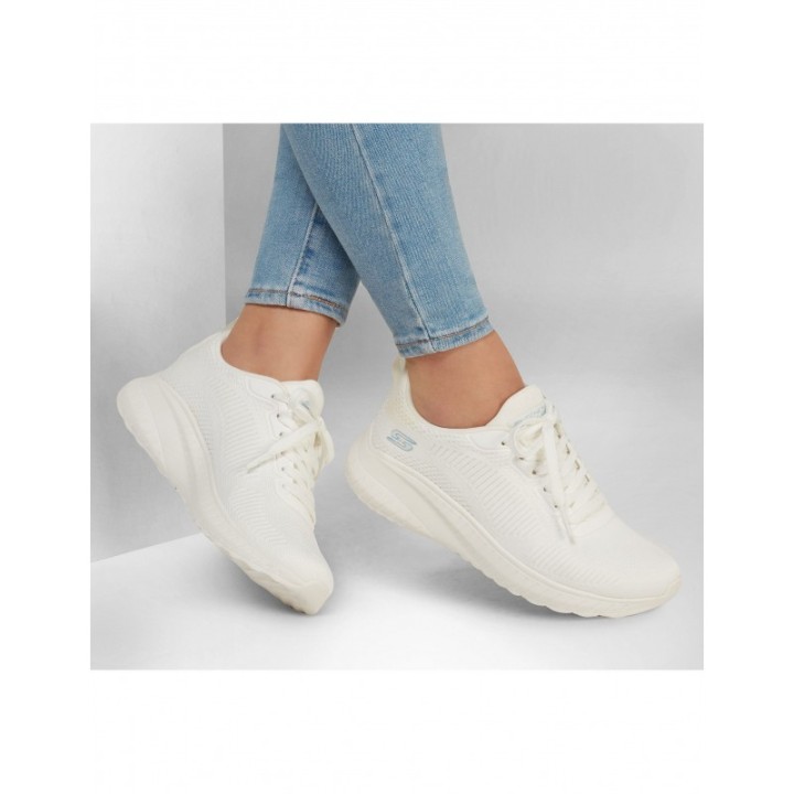 Zapatillas SKECHERS Bobs Sport Squad Chaos Blancas