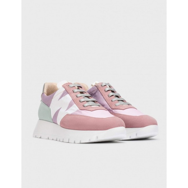 Zapatillas Plataforma Ante Rosa WONDERS