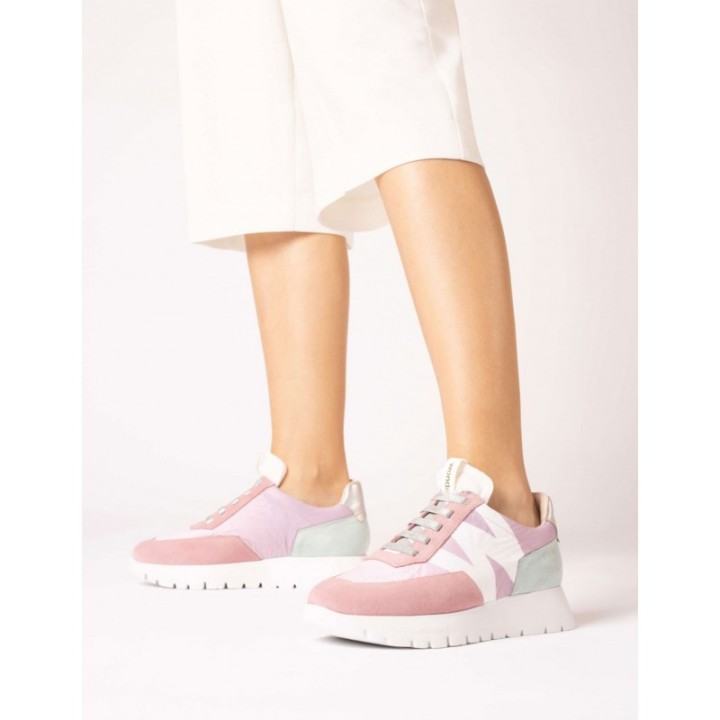 Zapatillas Plataforma Ante Rosa WONDERS