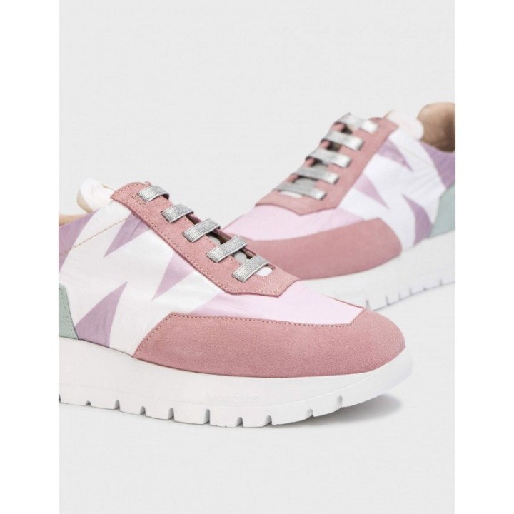 Zapatillas Plataforma Ante Rosa WONDERS