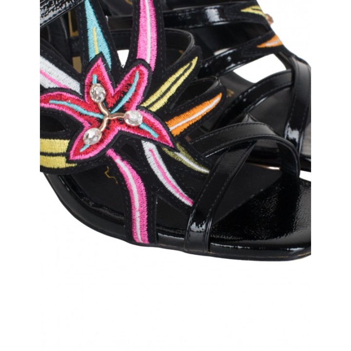 Sandalias Fiesta Bordados Flor