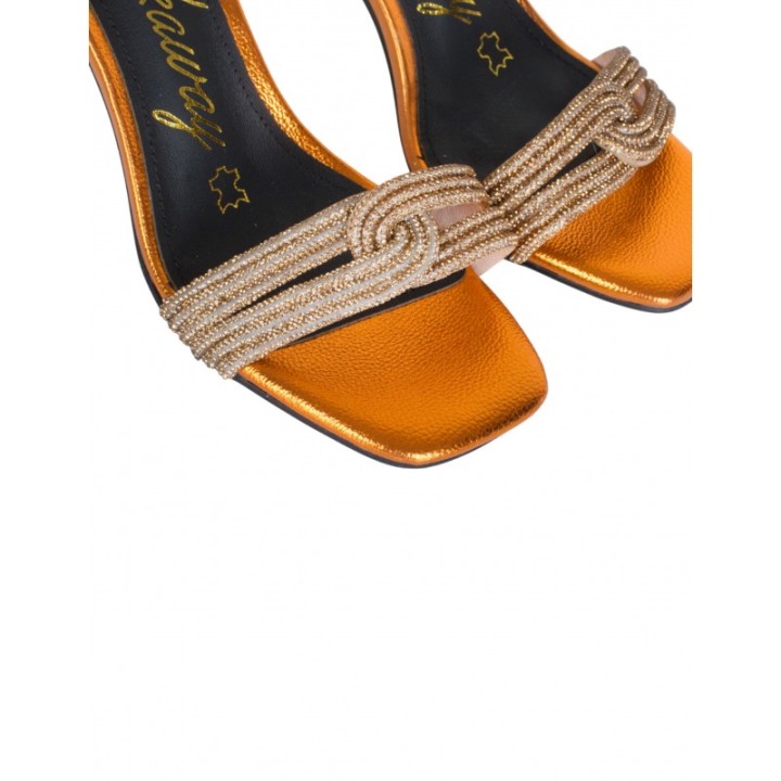 Sandalias Naranjas Tacon Original