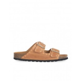 AUTENTI Sandalias Bio Hebillas Tachuelas Cuero