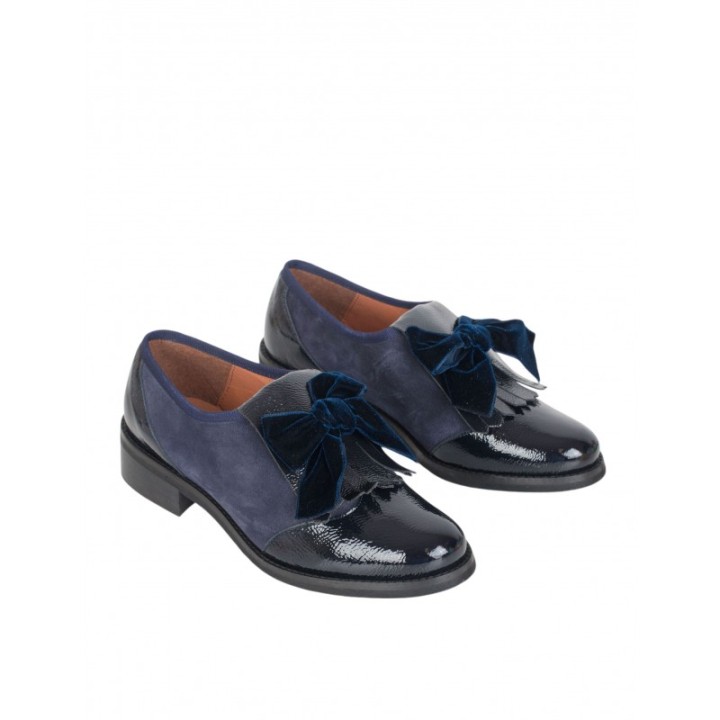 Zapatos Planos Charol Azules SALONISSIMOS