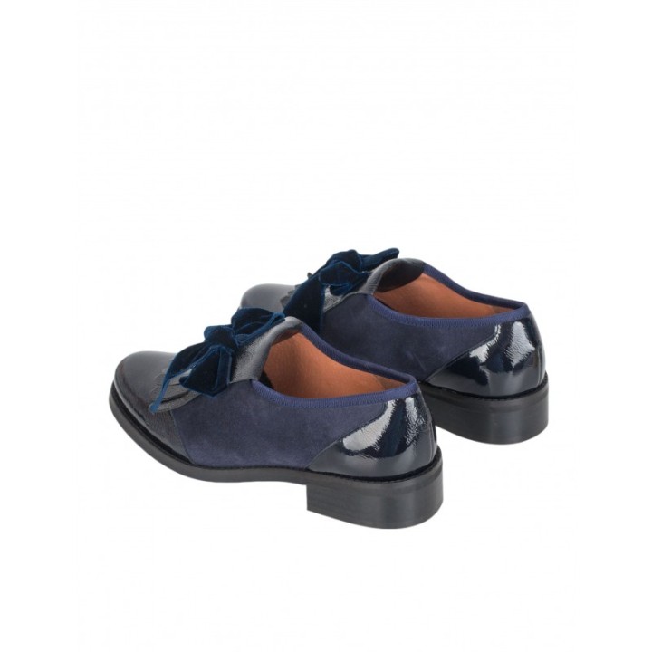 Zapatos Planos Charol Azules SALONISSIMOS
