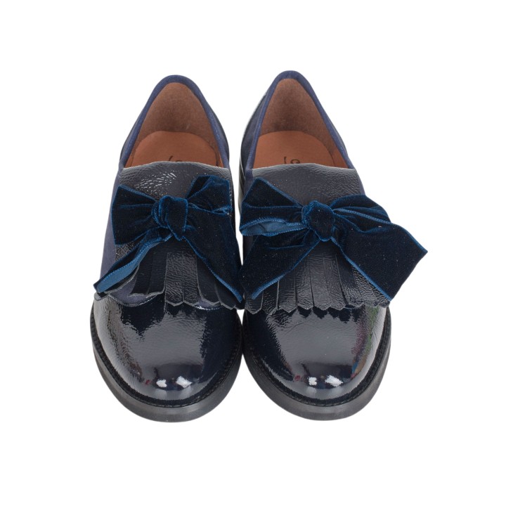 Zapatos Planos Charol Azules SALONISSIMOS