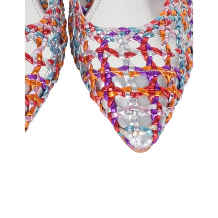 Bailarinas Trenzadas Metalizadas Colores