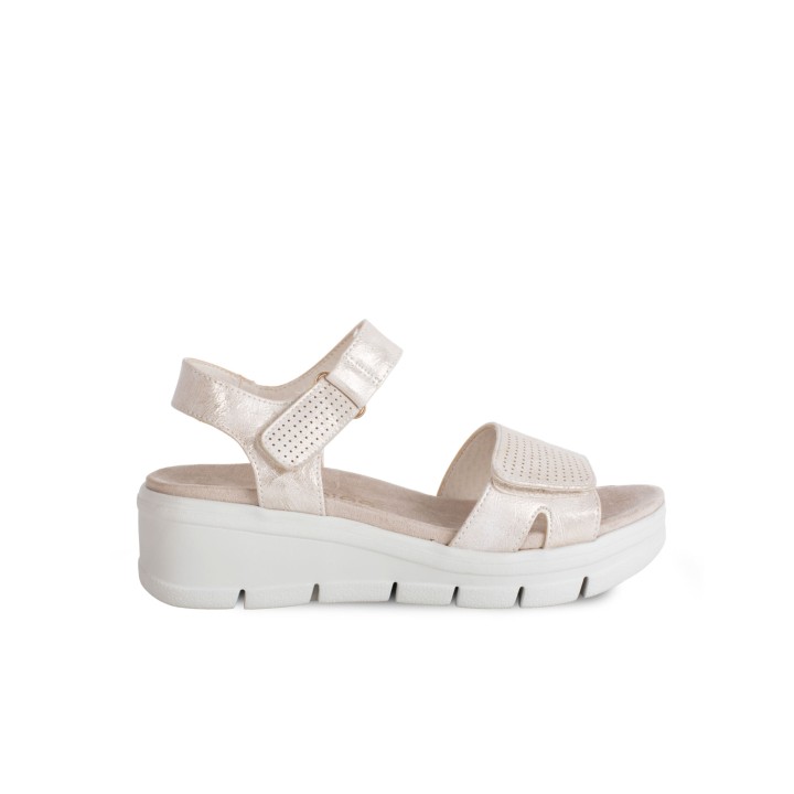 Sandalias Cuna Velcro Metalizadas AMARPIES