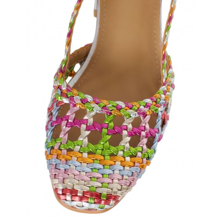 Zapatos Metalizados Calados Colores