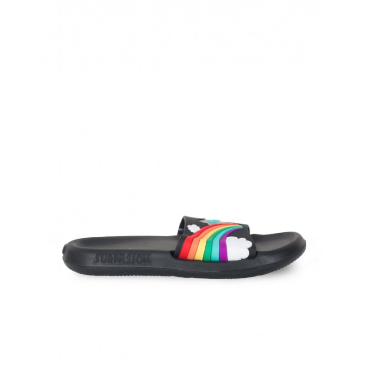 Chanclas Originales Arcoiris Negro