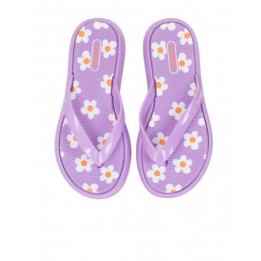 Chanclas Plataforma Violeta Margaritas