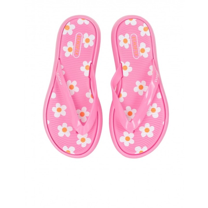 Chanclas Plataforma Rosas Margaritas