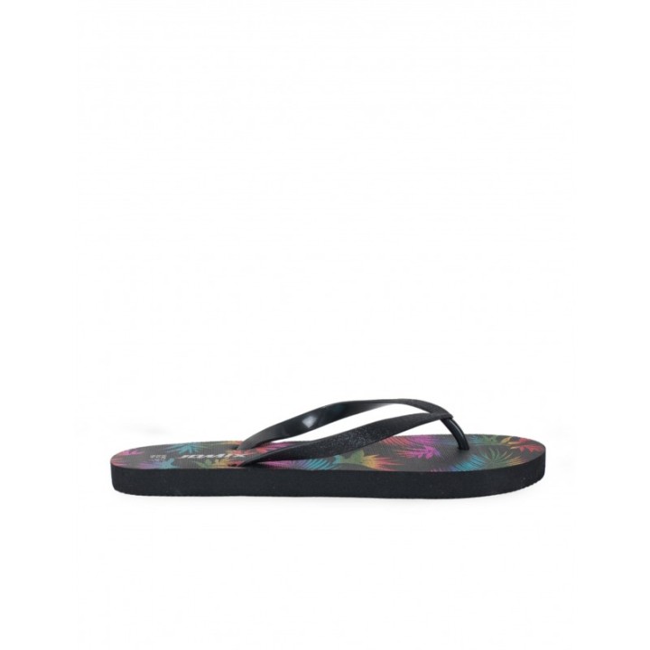 Chanclas Dedo Estampadas Negras