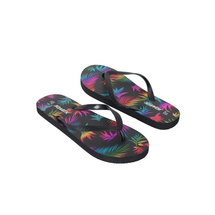 Chanclas Dedo Estampadas Negras