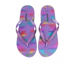 Chanclas Dedo Estampadas Violeta