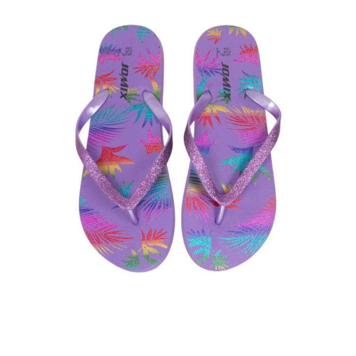 Chanclas Dedo Estampadas Violeta