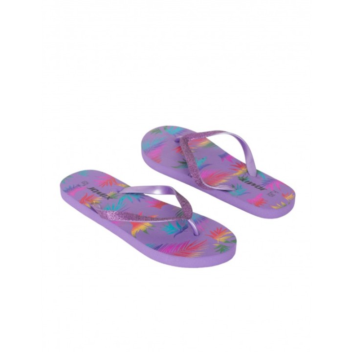Chanclas Dedo Estampadas Violeta