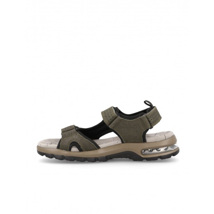 Sandalias Trekking Piel Verdes Hombre PAREDES