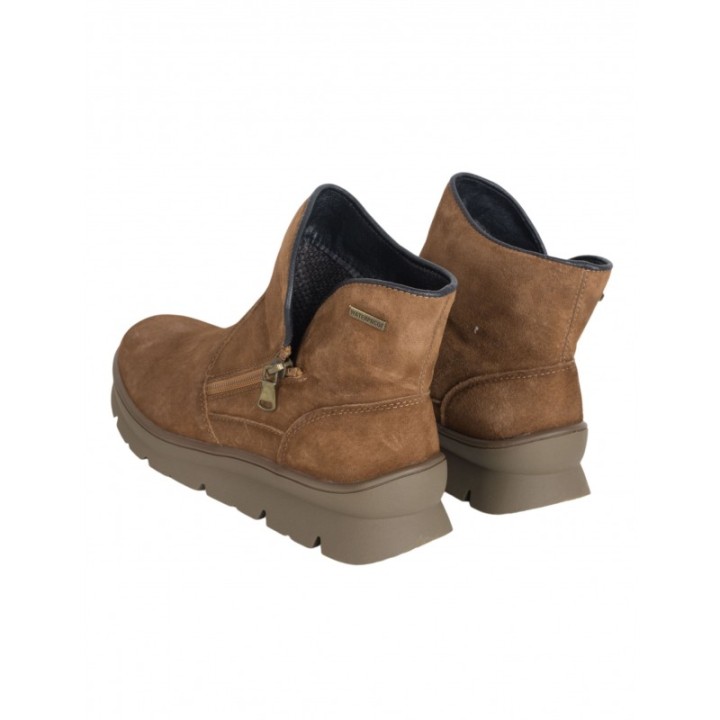 Botines Impermeables Marrones Cremallera