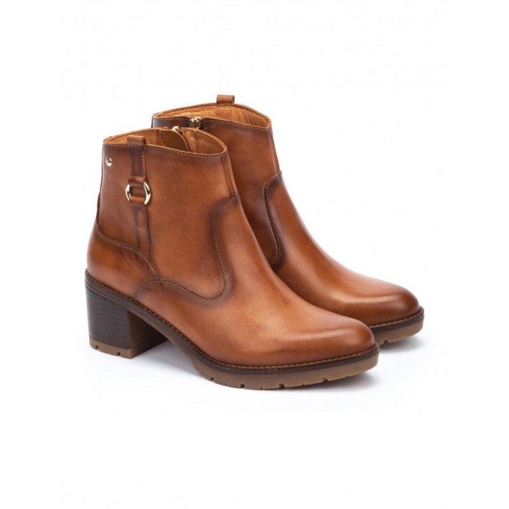 PIKOLINOS Botines Tacon Cuadrado Marron