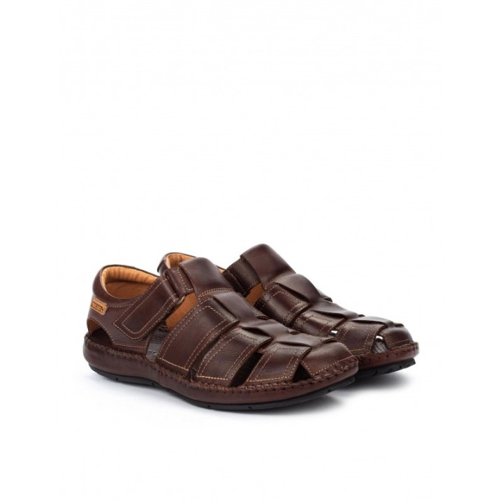 PIKOLINOS Sandalias Cangrejeras Hombre Marrones