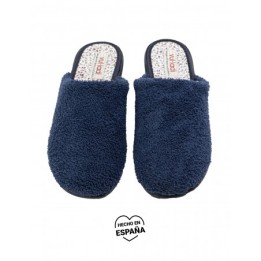 VULLADI Zapatillas Casa Toalla Azul Marino