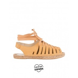 Sandalias Esparto Cordones PERA LIMONERA Mostaza