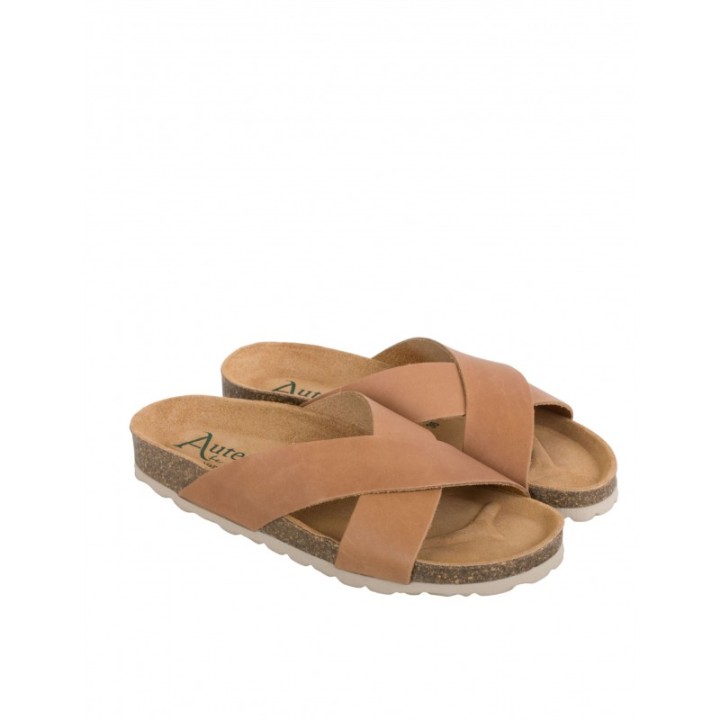 AUTENTI Sandalias Bio Tiras Cruzadas Cuero
