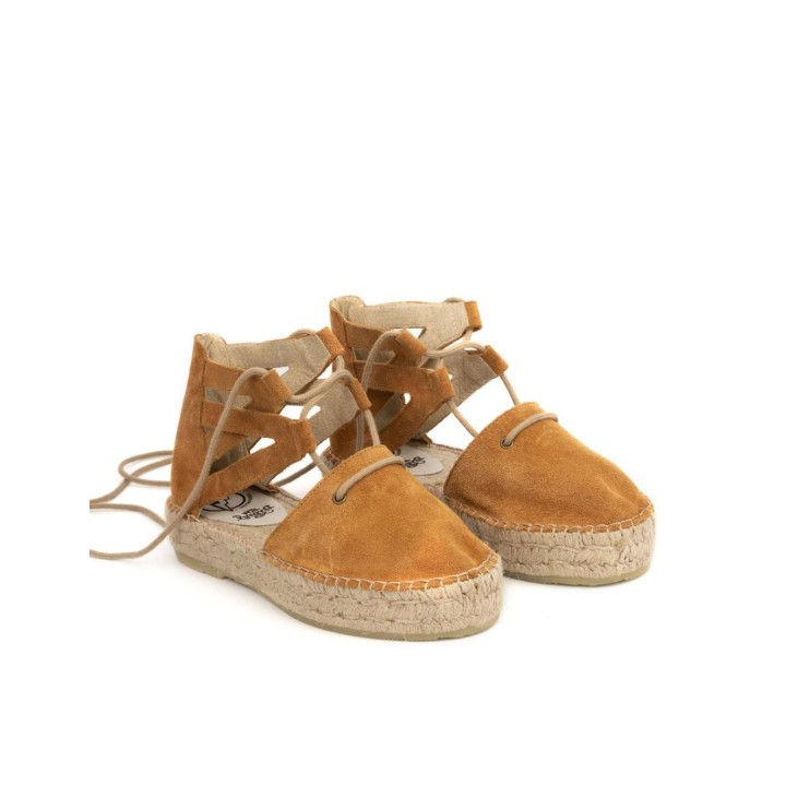 Alpargatas Lace Up PERA LIMONERA Cuero