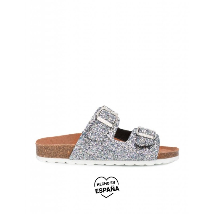 AUTENTI Sandalias Bio Hebillas Glitter Multicolor