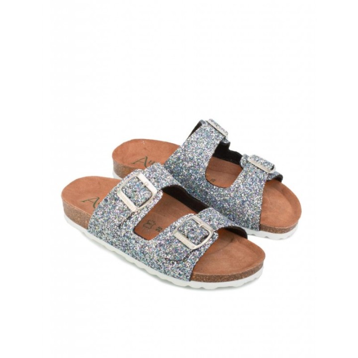 AUTENTI Sandalias Bio Hebillas Glitter Multicolor