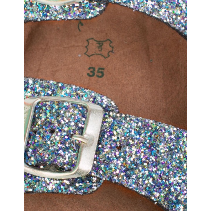AUTENTI Sandalias Bio Hebillas Glitter Multicolor