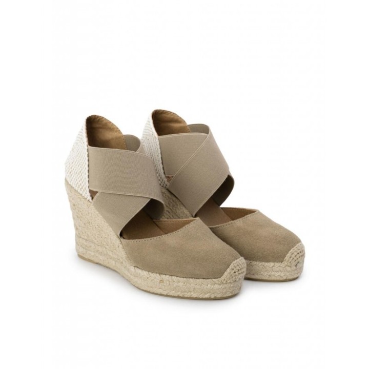 Alpargatas Cuna Elasticos Beige