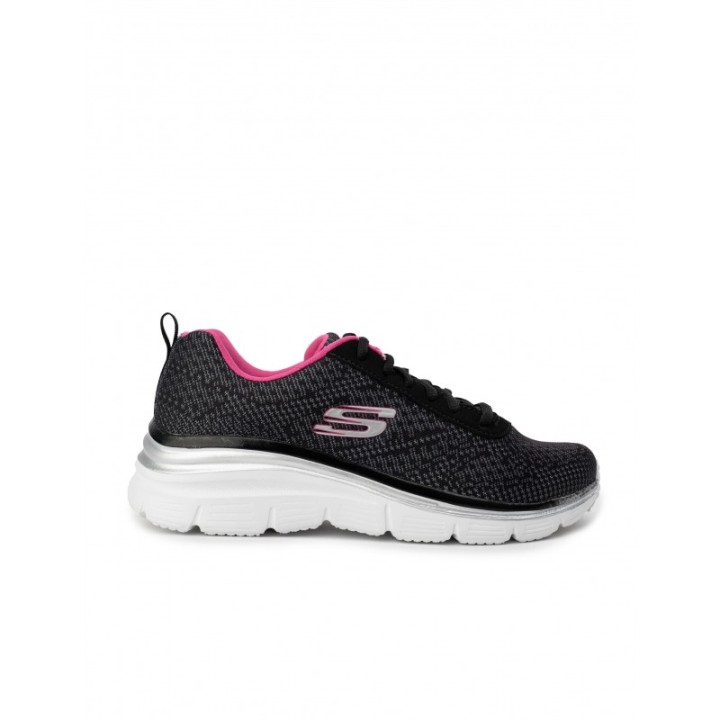 SKECHERS Deportivas Fashion Fit Negras