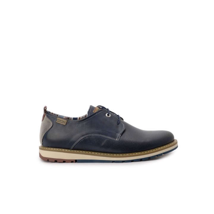PIKOLINOS Zapatos Sport Cordones Piel Azul