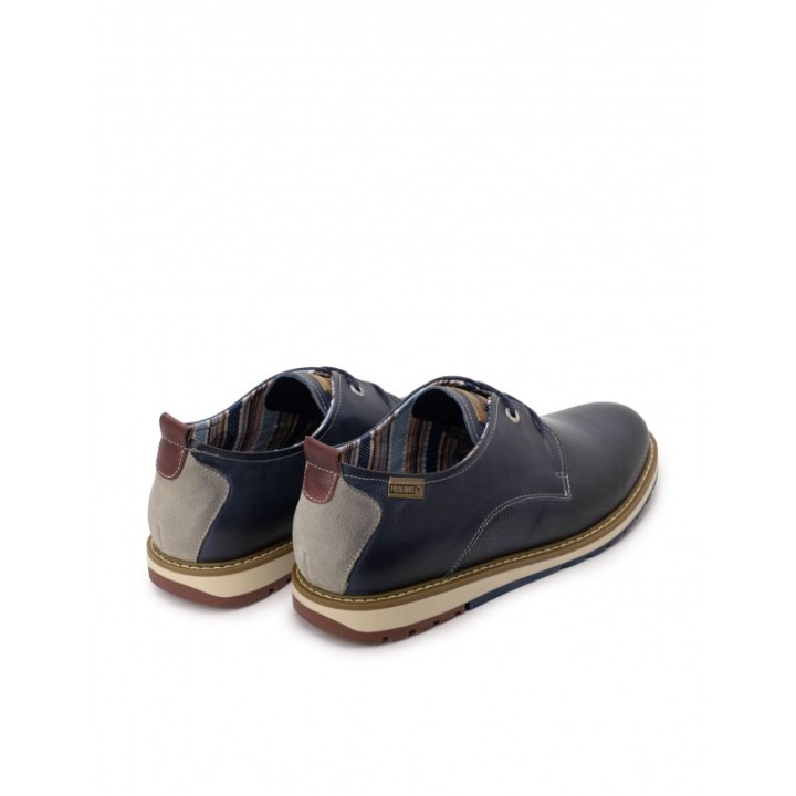 PIKOLINOS Zapatos Sport Cordones Piel Azul
