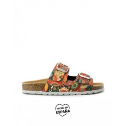 AUTENTI Sandalias Bio Estampado Flores