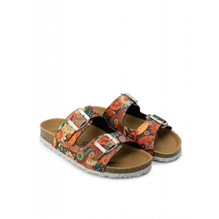 AUTENTI Sandalias Bio Estampado Flores