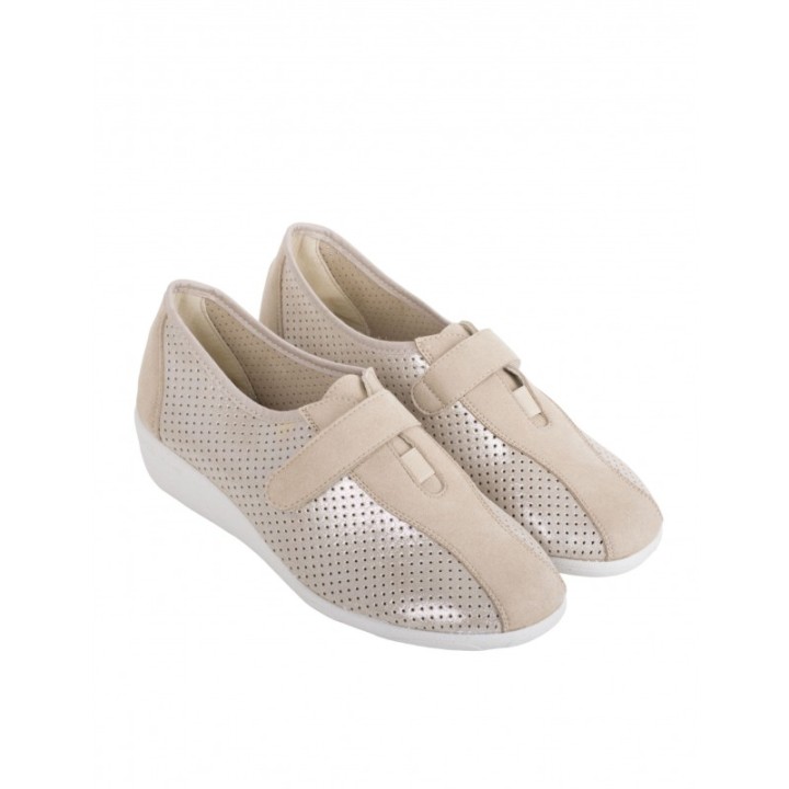 DOCTOR CUTILLAS Zapatos Cuna Velcro Beige